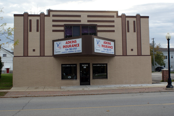 Front of Adkins Insurance Building